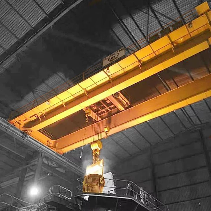 Double Girder Overhead Crane For Metallurgical Industry factory